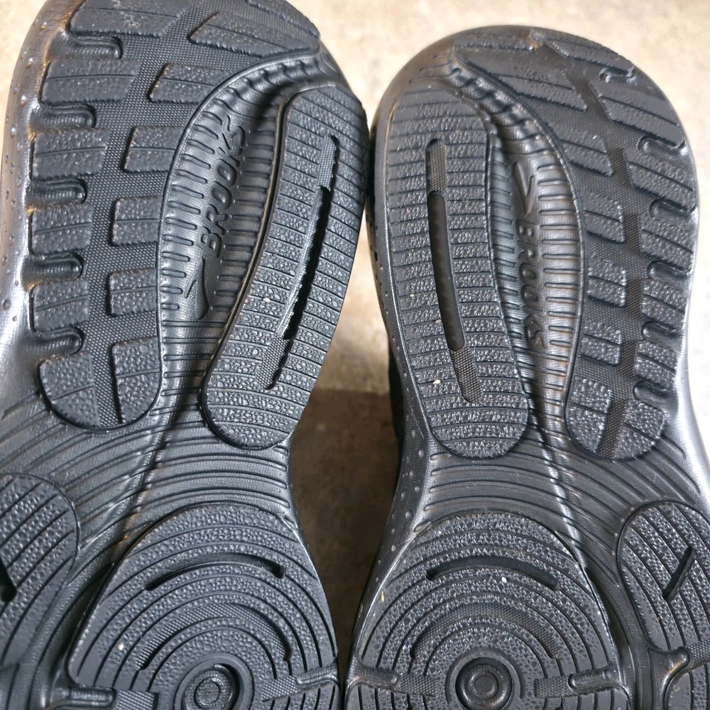 Brooks Glycerin 21 Womens 10 B Triple Black Running Shoes Sneakers *Worn Once - Picture 8 of 10